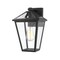 Z-Lite Talbot 1 Light Outdoor Wall Sconce, Black & Clear Beveled 579M-BK - alternate 1